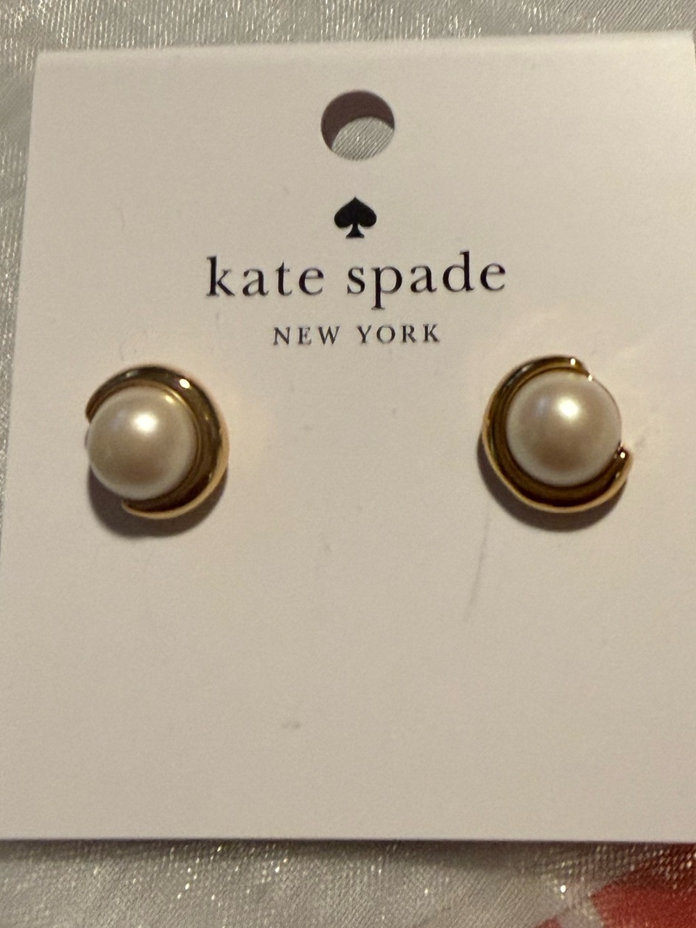 New Kate Spade Cubic Zirconia & Crystal Harmony Stud Earrings - Picture 7 of 8